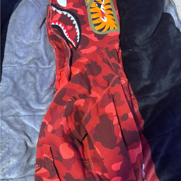 Red Camo Shark Hoodie